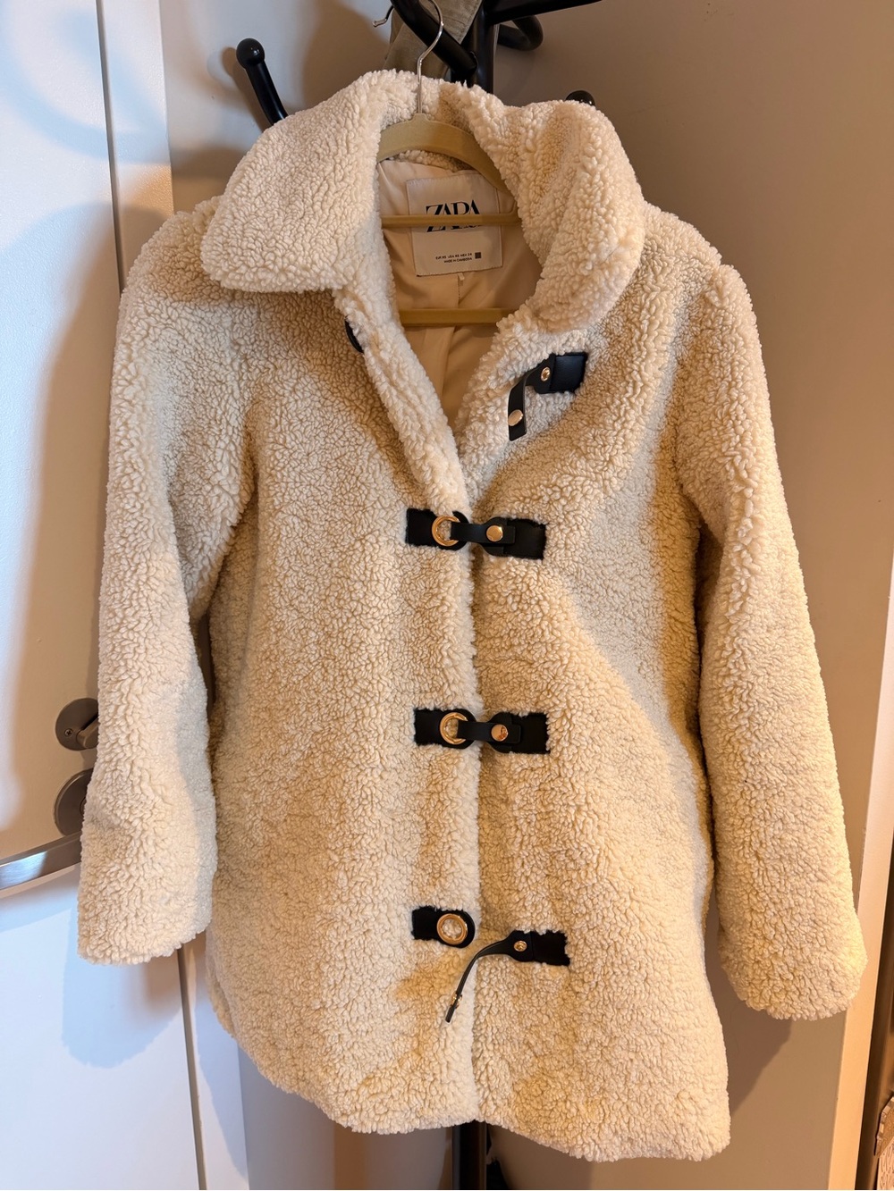 Zara Cream Sherpa Coat